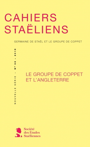 Couverture Cahiers Staëliens 68